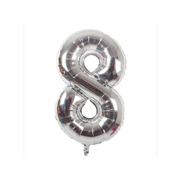 Realmax 8 Folieballong One Size Silver Silver One Size