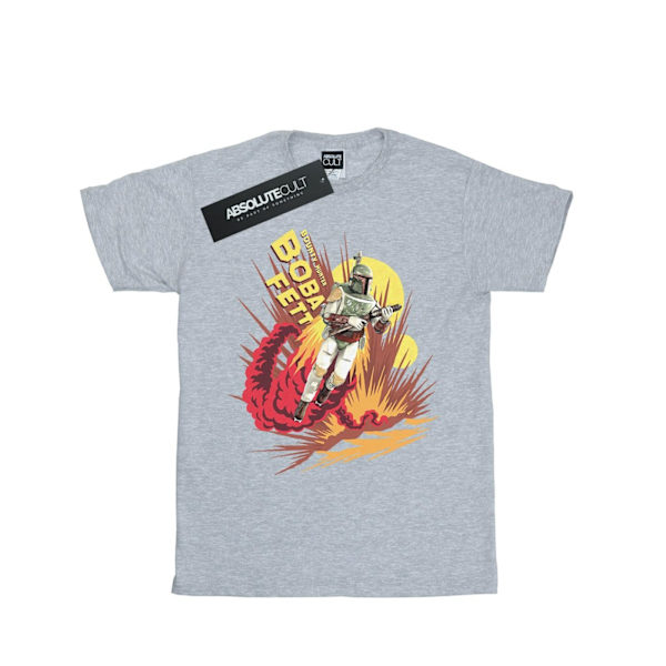Star Wars Herr Boba Fett Raketdriven T-shirt XXL Sports Grey Sports Grey XXL
