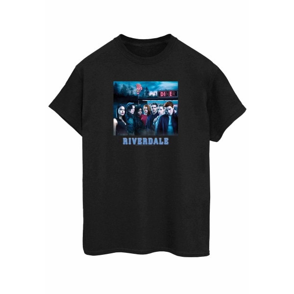 Riverdale Womens/Ladies Diner Poster Cotton Boyfriend T-Shirt X Black XXL