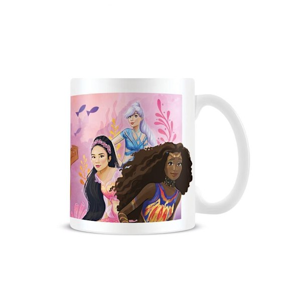 Den Lilla Sjöjungfrun Systrarna I Havet Mugg En Storlek Vit/Rosa White/Pink One Size