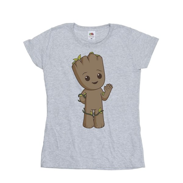 Marvel Dam/Kvinnor Jag Är Groot Söta Groot Bomull T-Shirt S Spo Sports Grey S