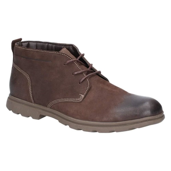 Hush Puppies herr Tyson Chukka Nubuck läderstövel 12 UK brun Brown 12 UK