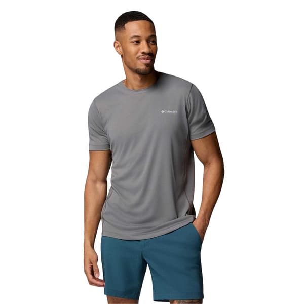 Columbia Herr Zero Rules Performance T-shirt M Grå Grey M