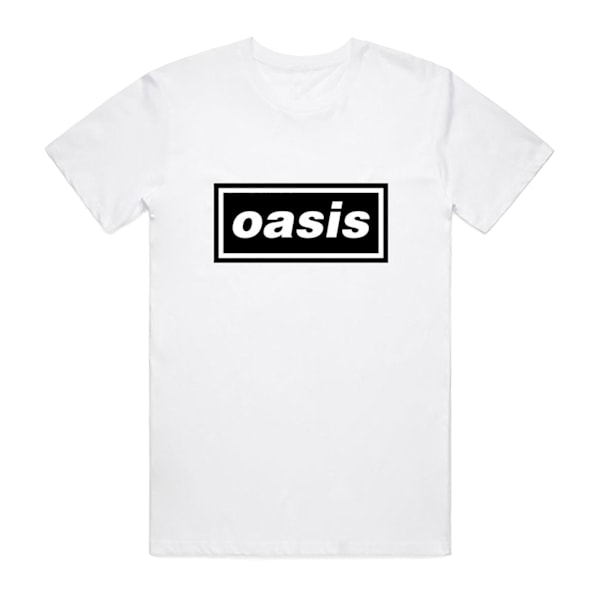 Oasis Unisex Adult Decca T-Shirt XL Vit White XL