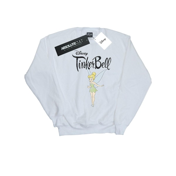 Disney Mens Tinker Bell Flying Tink Sweatshirt L Vit White L