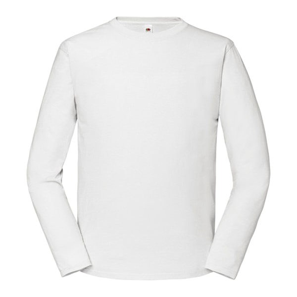 Fruit of the Loom Mens Iconic Premium Long-Sleeved T-Shirt 3XL White 3XL