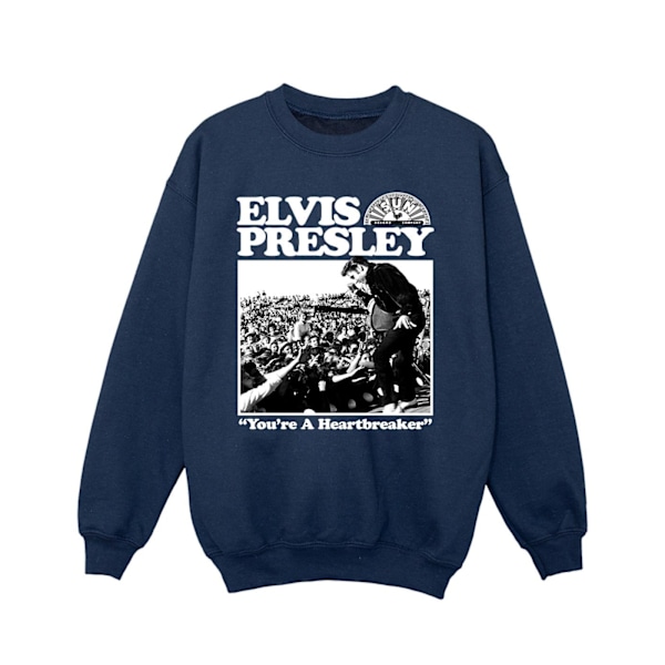 Elvis Girls A Heartbreaker Sweatshirt 12-13 år Marinblå Navy Blue 12-13 Years