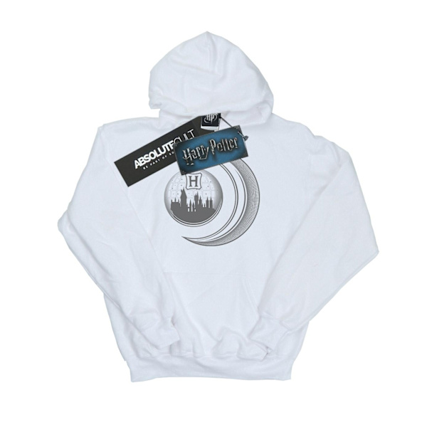 Harry Potter Herr Hogwarts Moon Hoodie M Vit White M