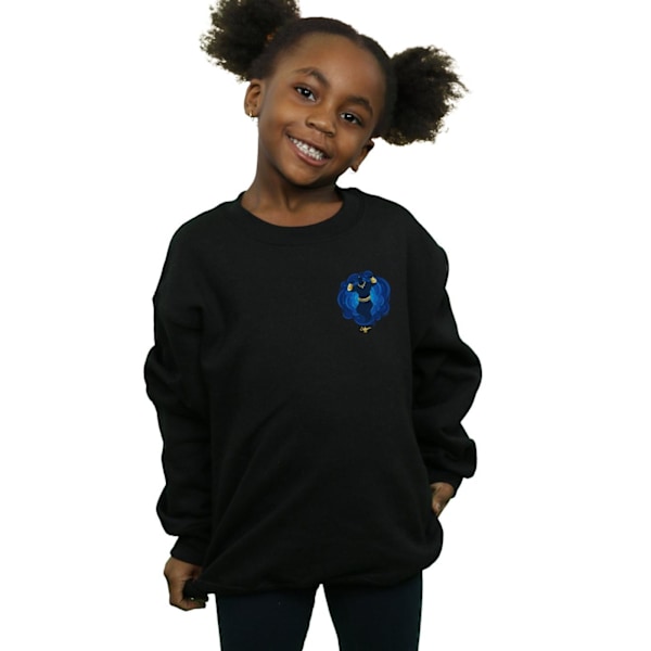 Disney Girls Aladdin Movie Genie Breast Print Sweatshirt 5-6 år Black 5-6 Years