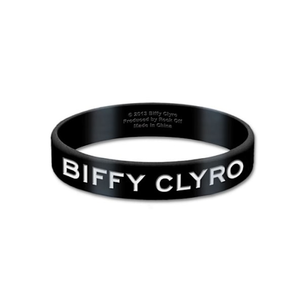 Biffy Clyro Logo Silikonarmband En Storlek Svart Black One Size