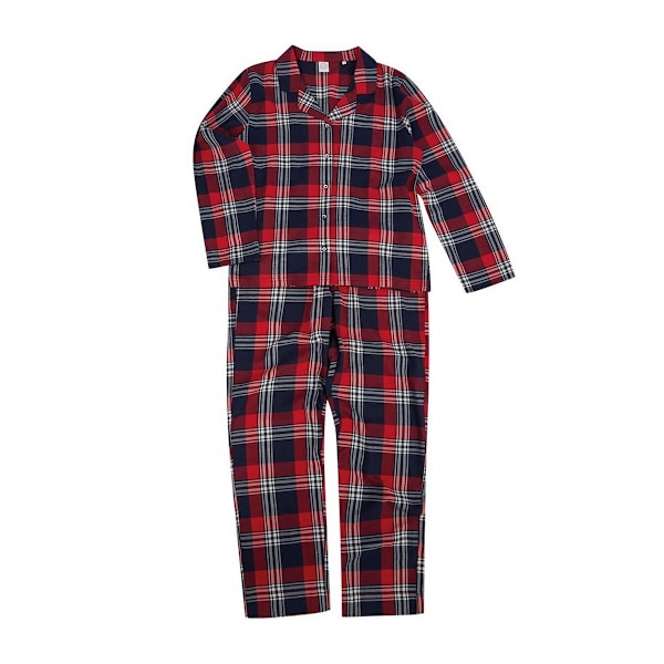 SF Dam/Dam Tartan Pyjamasset XS Röd/Marinrutig Red/Navy Check XS