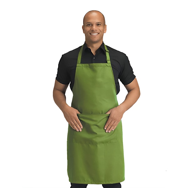 Dennys fickförkläde med full täckning, One Size, ljus oliv Light Olive One Size