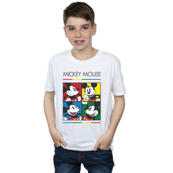 Disney Boys Musse Pigg fyrkantig T-shirt 9-11 år vit White 9-11 Years