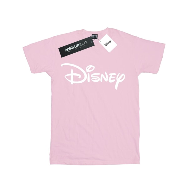 Disney Kvinnor/Dam Klassisk logotyp bomull Pojkvän T-shirt M Ba Baby Pink M