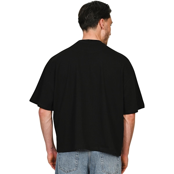 Casual Classics Unisex Vuxen Kammad Ringspunnen Bomull Boxig Oversize Black M