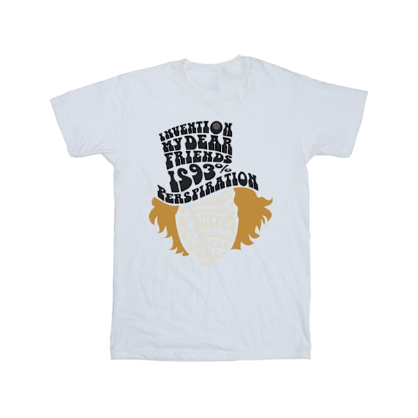Willy Wonka & The Chocolate Factory Herr Willy Wonka Skriven Huvud White 4XL