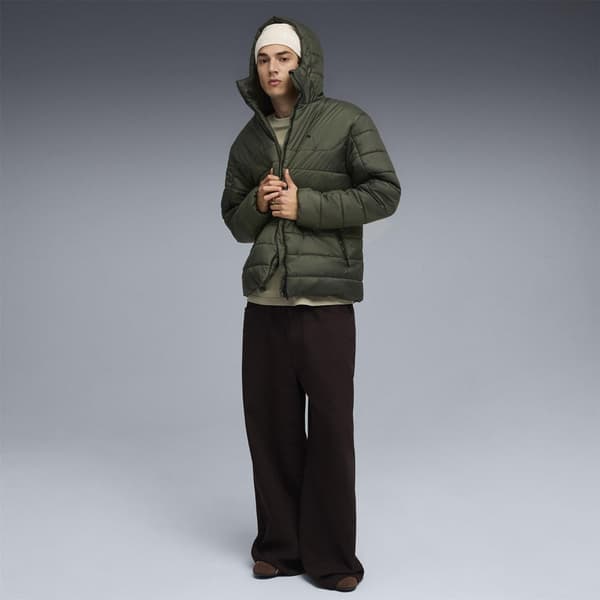Puma Herr Essentials Isolerad Jacka med Huva S Mörk Oliv Dark Olive S