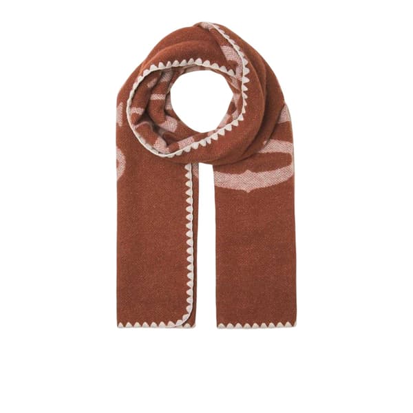 Jack And Jones Avlång Virkad Detaljhalsduk En Storlek Brandy Brandy One Size