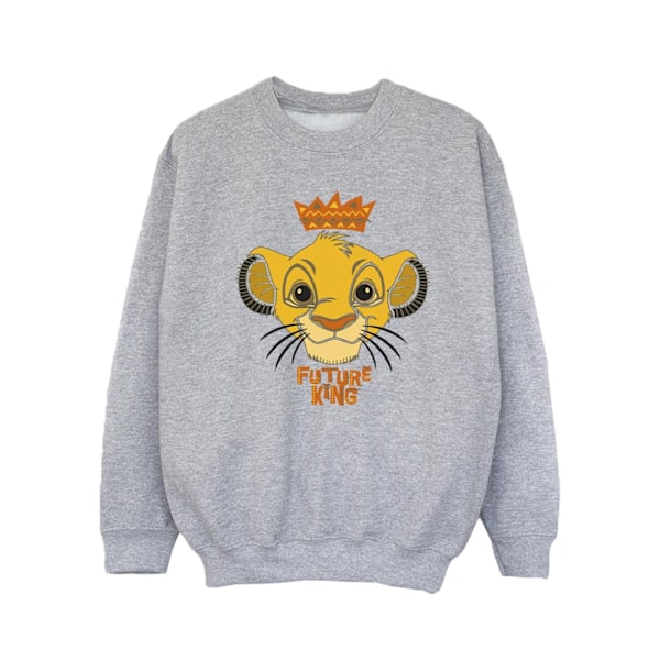 Disney Girls The Lion King Future King Sweatshirt 7-8 år Spo Sports Grey 7-8 Years