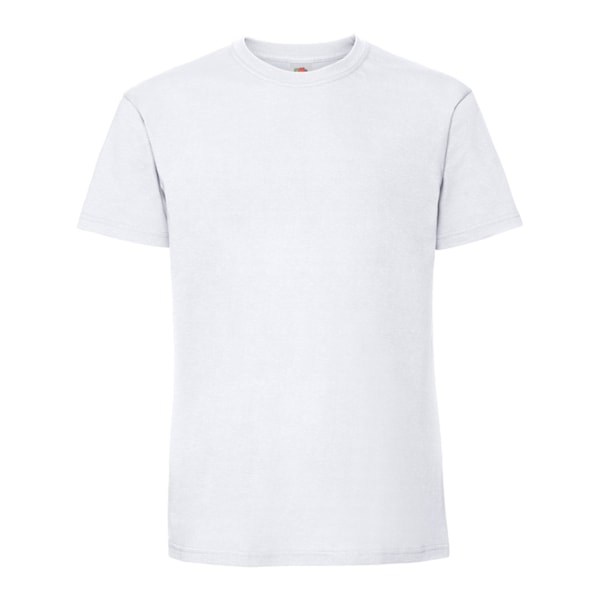 Fruit Of The Loom Mens Iconic Premium Ringspun Cotton T-Shirt 4 White 4XL