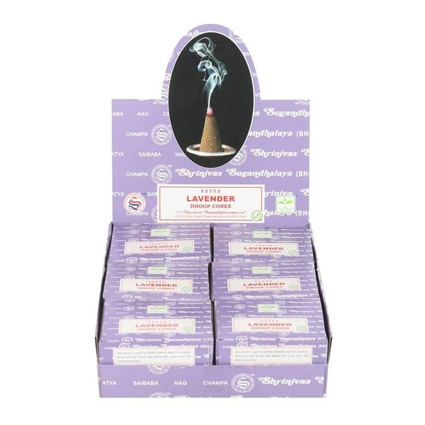 Satya Lavendel Rökelsekoner (12-pack) One Size Brun Brown One Size