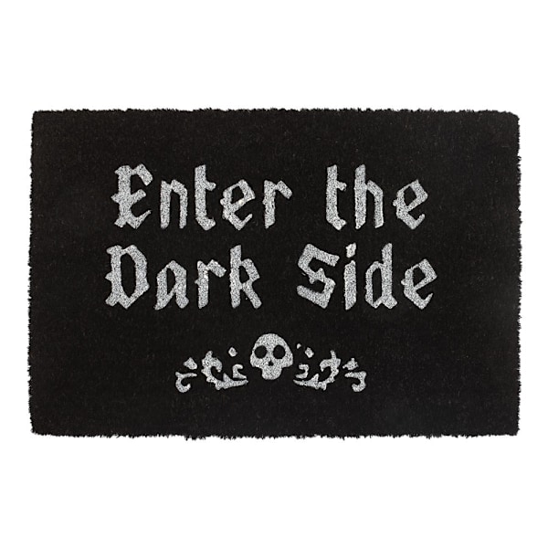 Something Different Enter The Dark Side Coir Dörrmatta One Size Black/White One Size