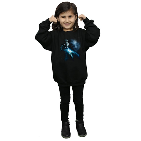 Harry Potter Flickor Voldemort Shadow Sweatshirt 5-6 År Svart Black 5-6 Years