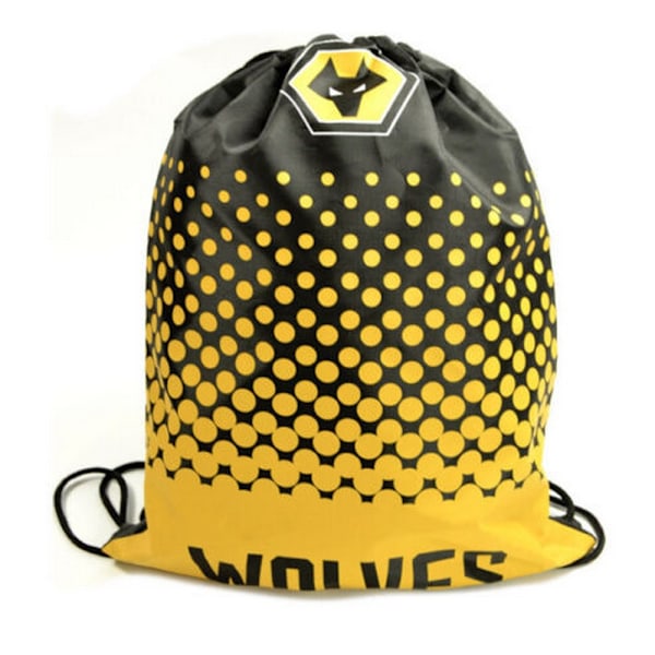 Wolverhampton Wanderers FC Crest Dragkedja Väska En Storlek Guld/Svart Gold/Black One Size