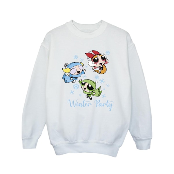 Powerpuff Girls Girls Girls Vinterfest Sweatshirt 5-6 År White 5-6 Years