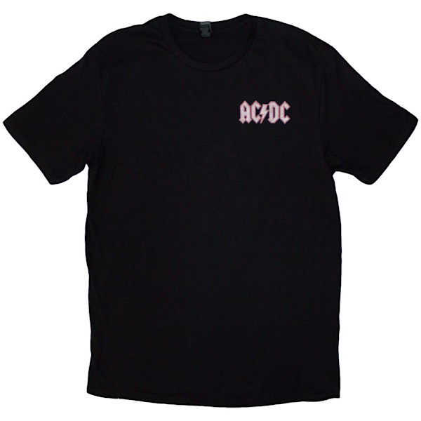 AC/DC Unisex Vuxen Dirty Deeds Logotyp Tryckt Baktill T-shirt XXL Svart Black XXL