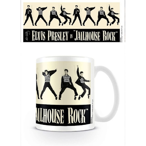 Elvis Jailhouse Rock Mugg One Size Cream/Vit/Svart Cream/White/Black One Size