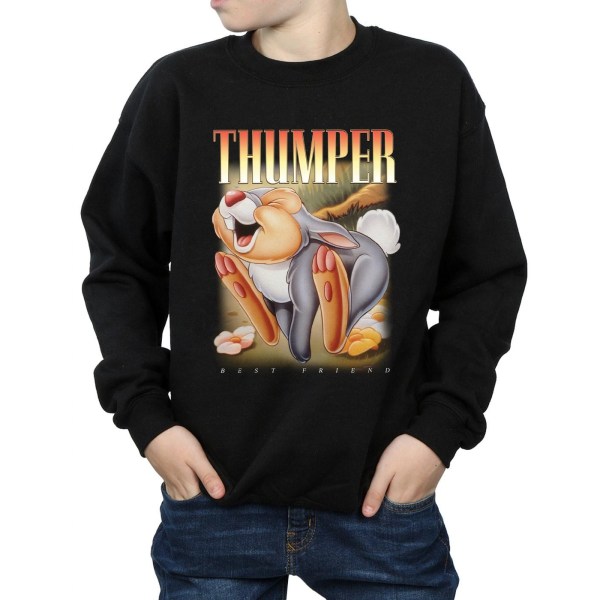 Disney Boys Bambi Thumper Montage Sweatshirt 5-6 år Svart Black 5-6 Years