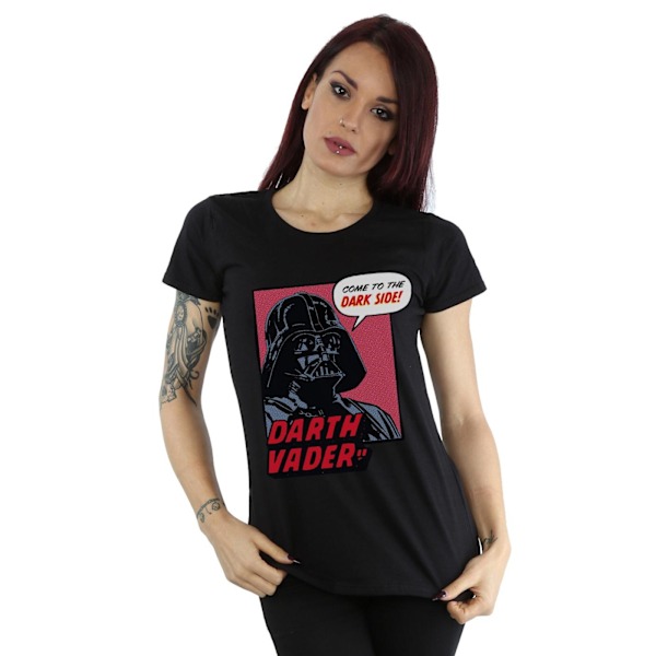Star Wars Dam/Damer Kom Till Den Mörka Sidan Bomull T-shirt XX Black XXL