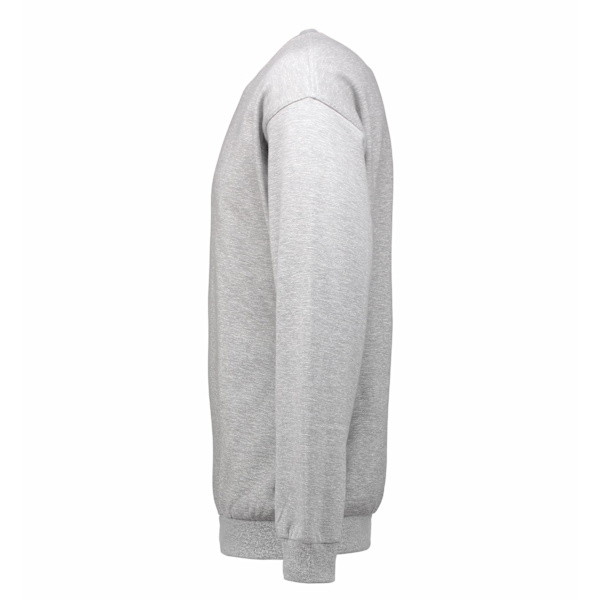 ID Unisex Klassisk Lös Passform Rundhalsad Sweatshirt L Grå me Grey melange L