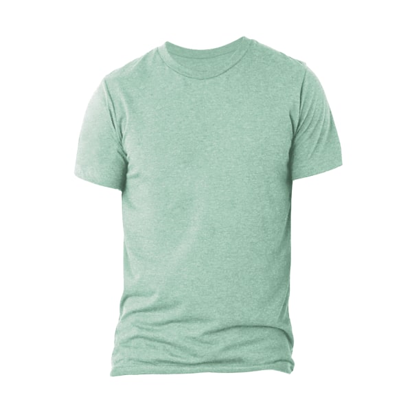 Canvas Triblend T-shirt med rund hals/kortärmad herr T-shirt X Emerald Triblend XS