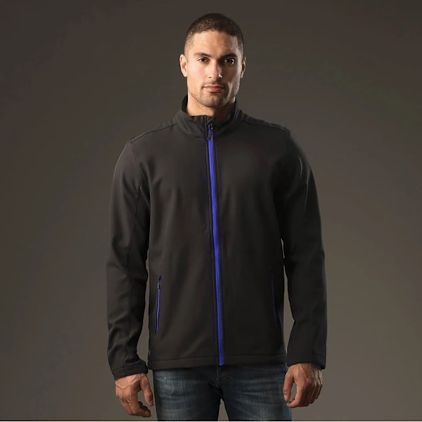 Stormtech Herr Orbiter Soft Shell Jacka S Svart/Azurblå Black/Azure Blue S