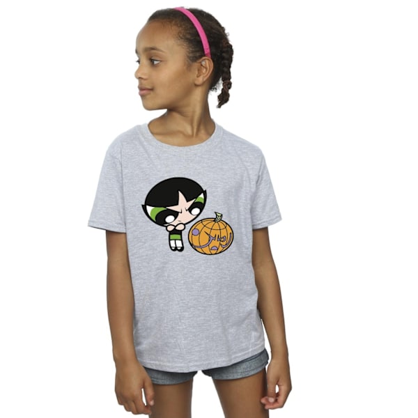 The Powerpuff Girls Flickor Buttercup Pumpa Bomull T-shirt 7-8 Sports Grey 7-8 Years