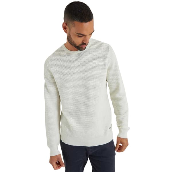 Threadbare Herr Yarra Texturerad Normal Tröja M Ecru Ecru M