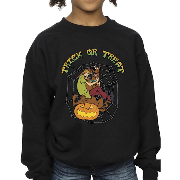 Scooby Doo Flickor Trick Or Treat Sweatshirt 5-6 År Svart Black 5-6 Years