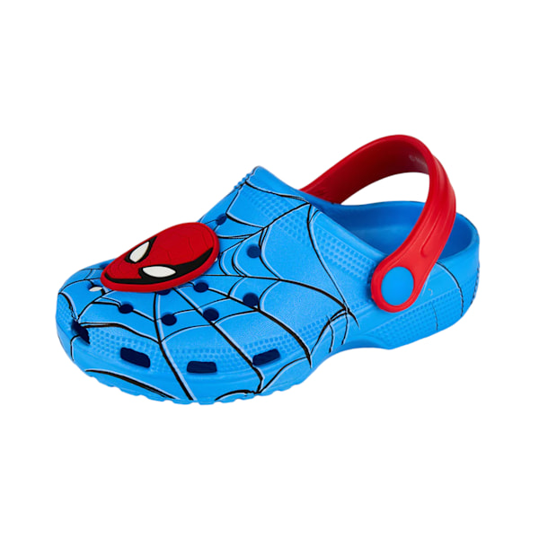 Spider-Man Boys Printed Clogs 6 UK Child Blå/Röd Blue/Red 6 UK Child