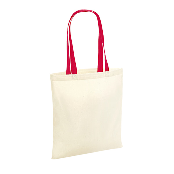 Westford Mill Contrast Handle Bag For Life One Size Natural/Cla Natural/Classic Red One Size
