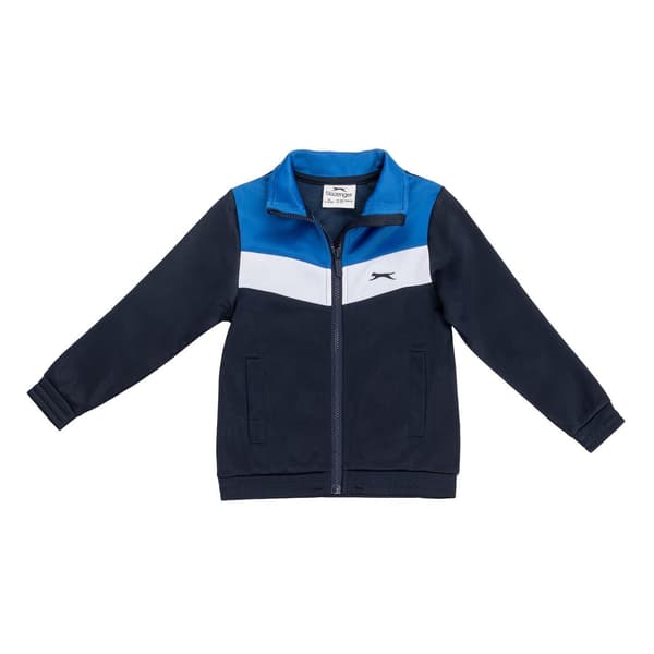 Slazenger Barn/Kids Polyester Lättvikts Träningsoverall Set 7- Royal Blue/White 7-8 Years