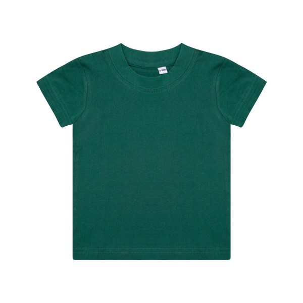 Larkwood Baby/Childrens Crew Neck T-Shirt / Schoolwear 6-12 Bot Bottle Green 6-12