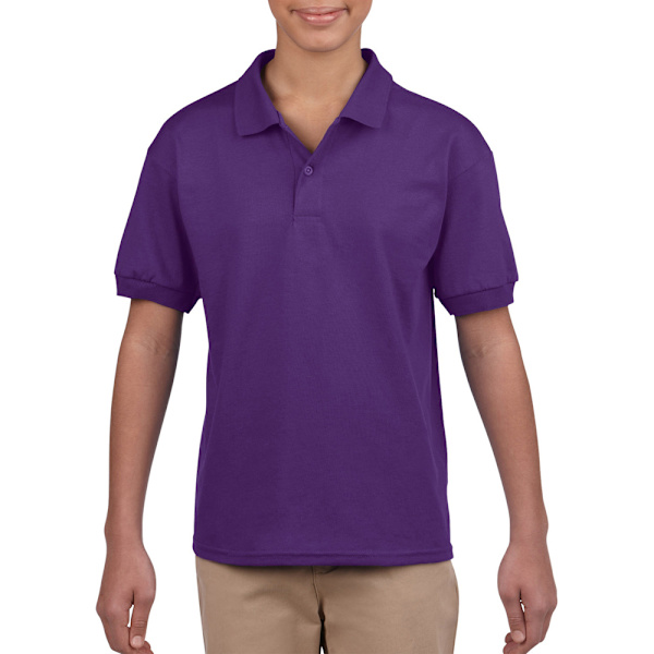 Gildan DryBlend Unisex Jersey Poloskjorta för barn L Lila Purple L