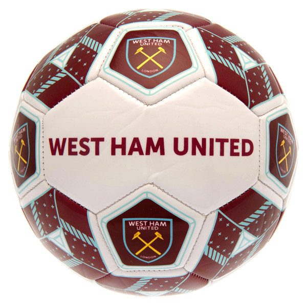 West Ham United FC Crest Football 3 Rödbrun/Vit Maroon/White 3