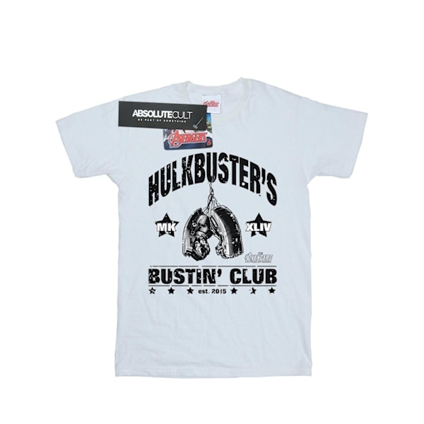 Marvel Mens Iron Man Hulkbuster´s Bustin´ Club T-Shirt 3XL Vit White 3XL