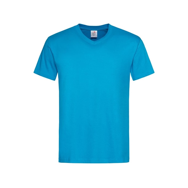 Stedman Herr Klassisk V-ringad T-shirt 2XL Ocean Blue Ocean Blue 2XL