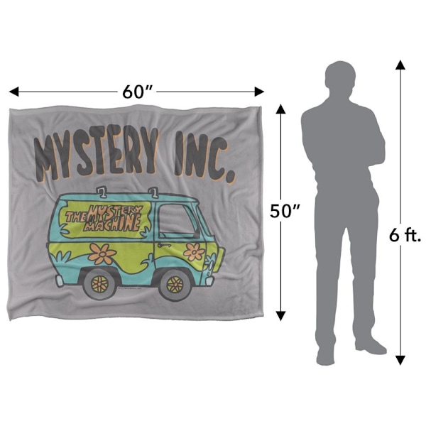 Scooby Doo Mystery Inc Filt En Storlek Flerfärgad Multicoloured One Size