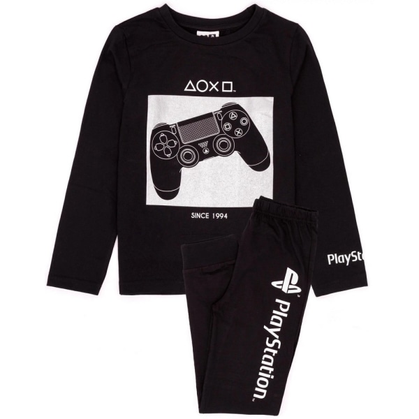 Playstation Boys Game Controller Long Pyjamas Set 5-6 Years Blac Black/White 5-6 Years