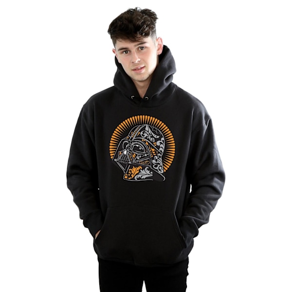 Star Wars Herr Darth Vader Dia De Los Muertos Hoodie L Svart Black L